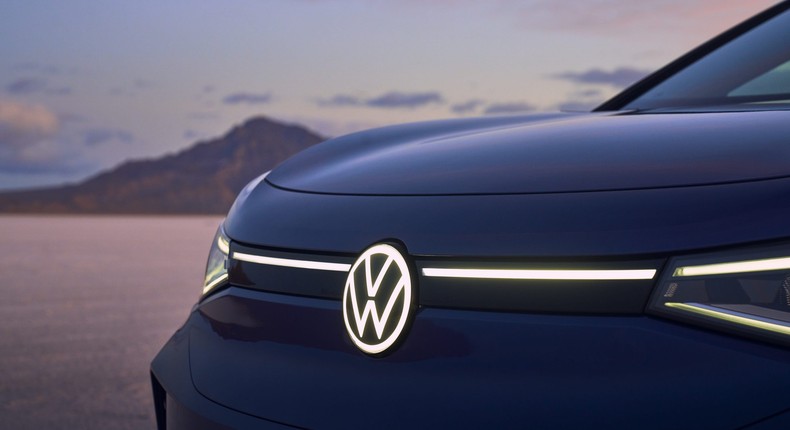 2021 Volkswagen ID.4 crossover.
