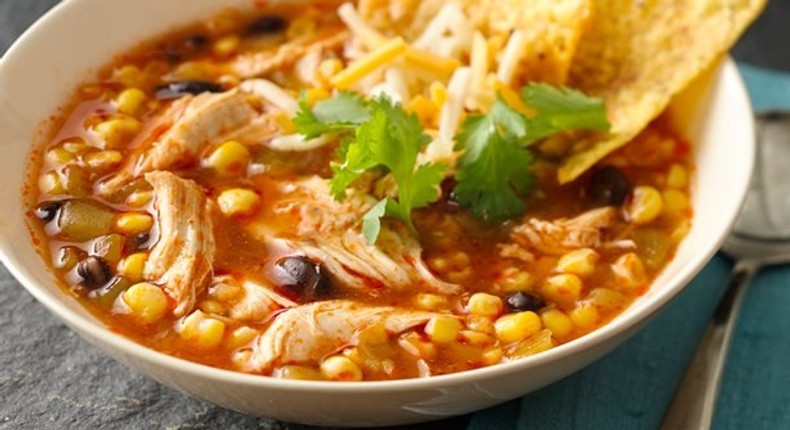 Slow-Cooker BBQ Chicken Soup