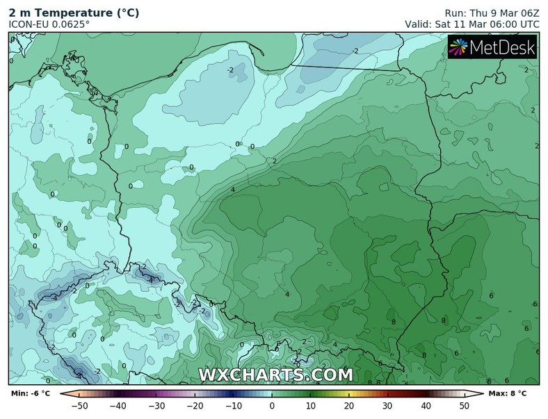 Do rana mróz chwyci na zachodzie i północy