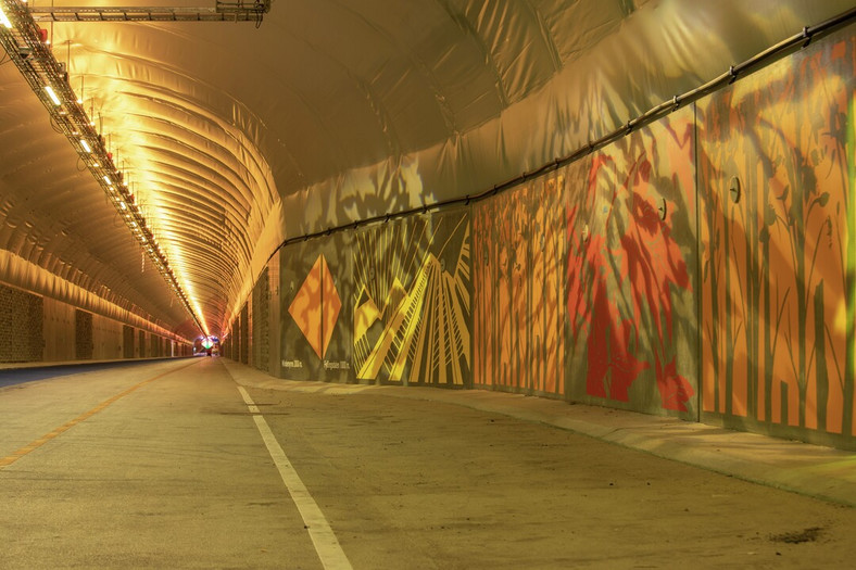 Fyllingsdalstunnelen - najdłuższy na świecie tunel pieszo-rowerowy w Bergen (Norwegia)