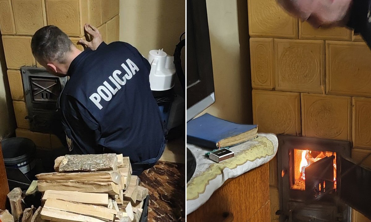 Dzielnicowy wszedł do domu seniorki. Kobieta kuliła się z zimna pod kołdrą