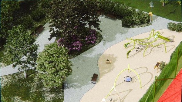 - Wielki owad będzie niegroźny, a wręcz przyjazny dzieciom. Pozwoli zjechać ze swojego grzbietu, rozbujać się na swoich ramionach, podciągnąć, a nawet wspiąć na samą górę - mówi Aleksandra Lipertowska z ZZK. FOT. ZZK