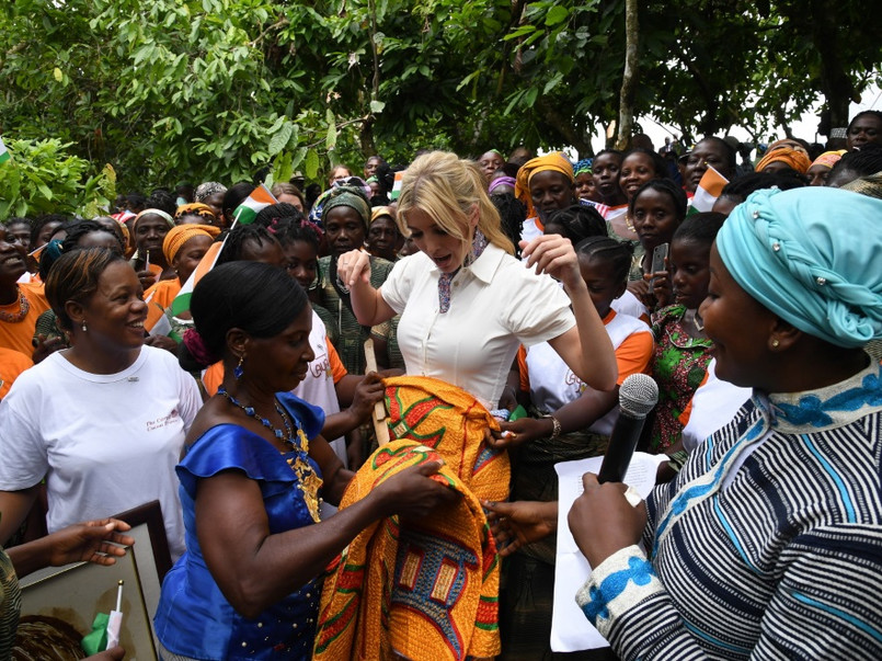 Córka prezydenta USA odbywała w tym tygodniu służbową wizytę m.in. na Wybrzeżu Kości Słoniowej...