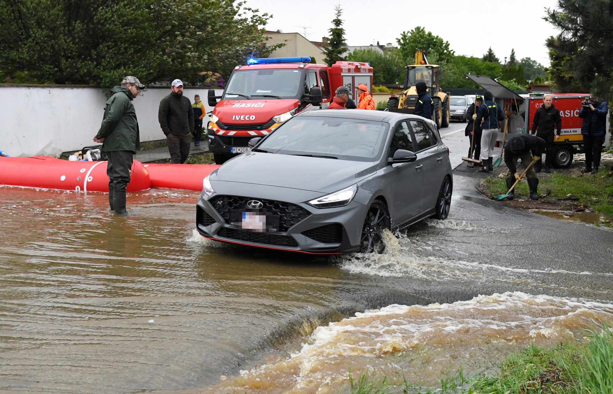 Záplava v obci Malá Ida.