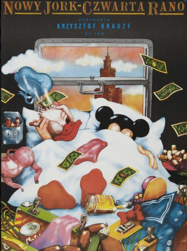 Plakat z filmu 'Nowy York - czwarta rano'