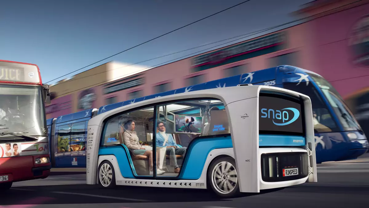 Rinspeed Snap. Koncept pojazdu autonomicznego. Premiera w Las Vegas podczas targów CES 2018