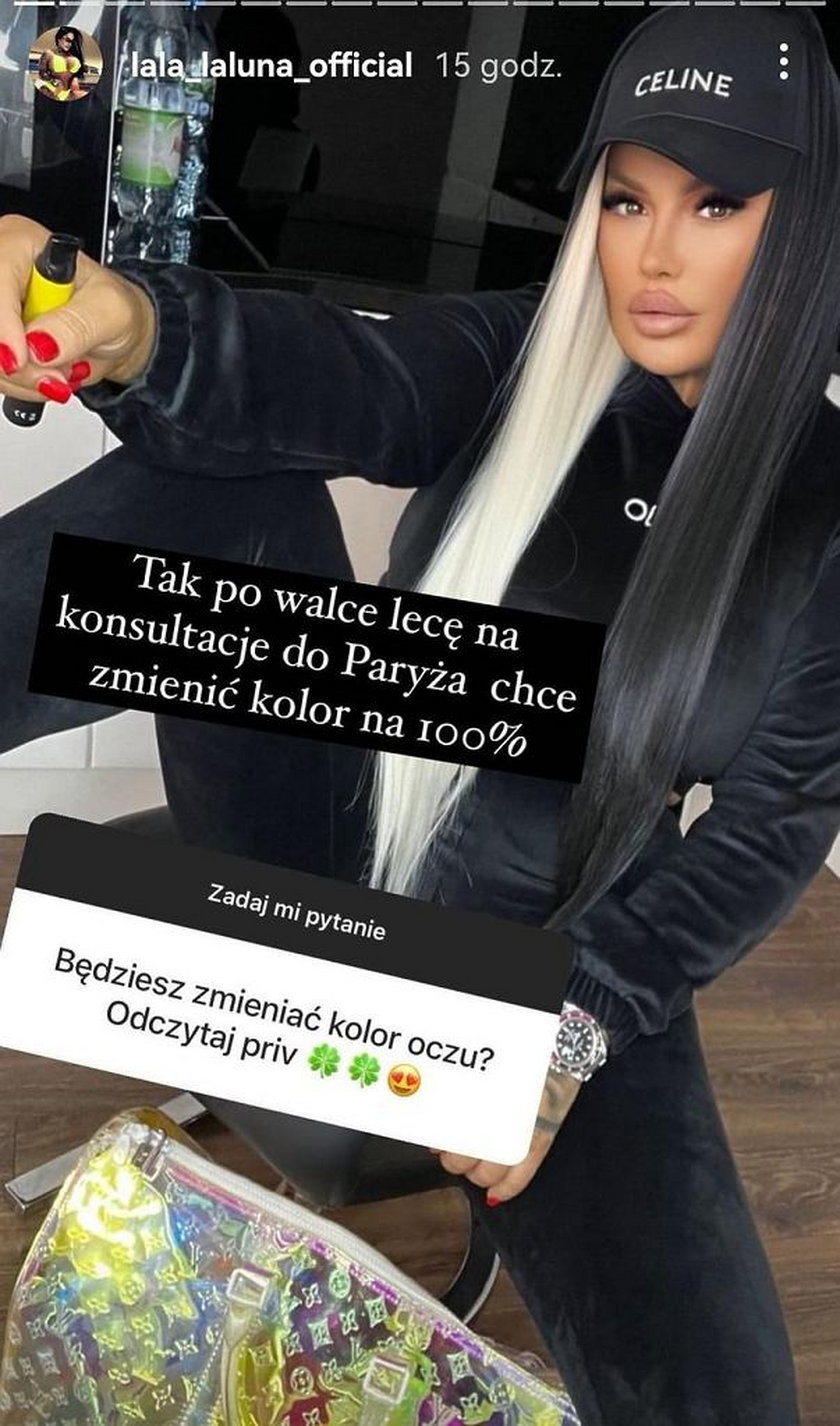 Laluna Unique chce zmienić kolor oczu.