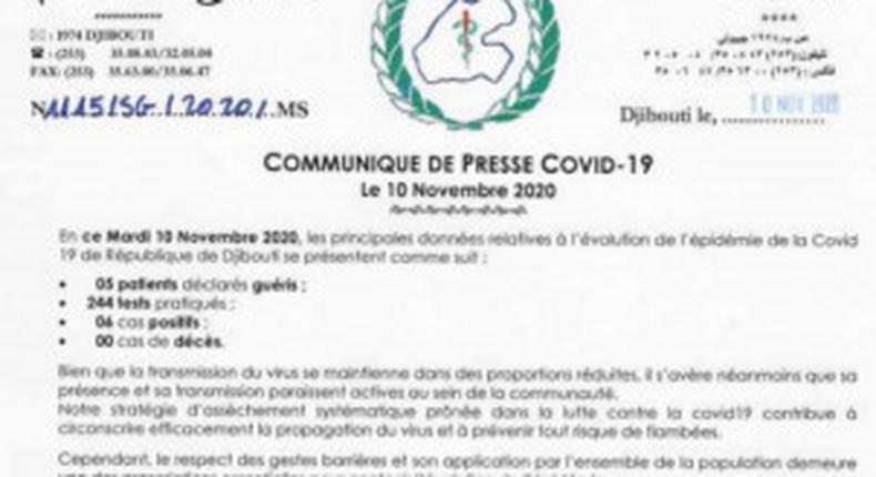 Ministere de la Santé de Djibouti