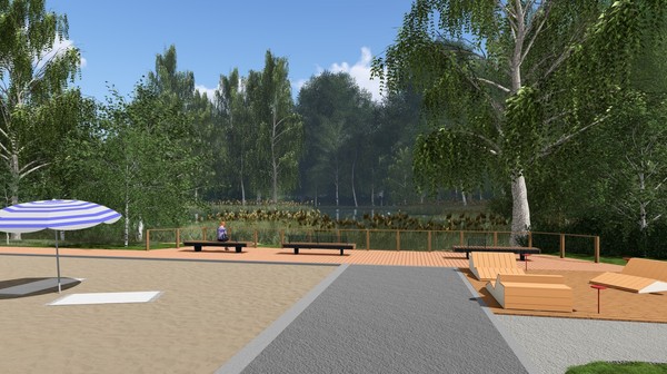 Przy stawie powstaną tarasy i pomosty