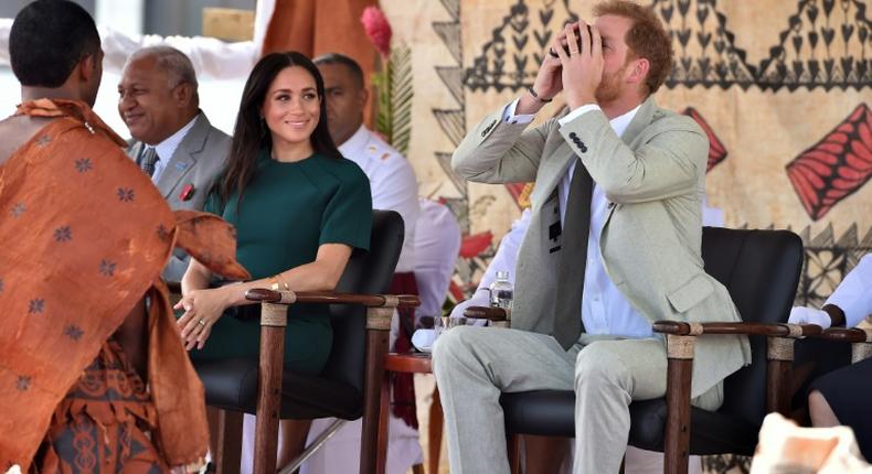 Britain's Prince Harry sipped the narcotic drink at a traditional welcoming ceremony in Fiji last year