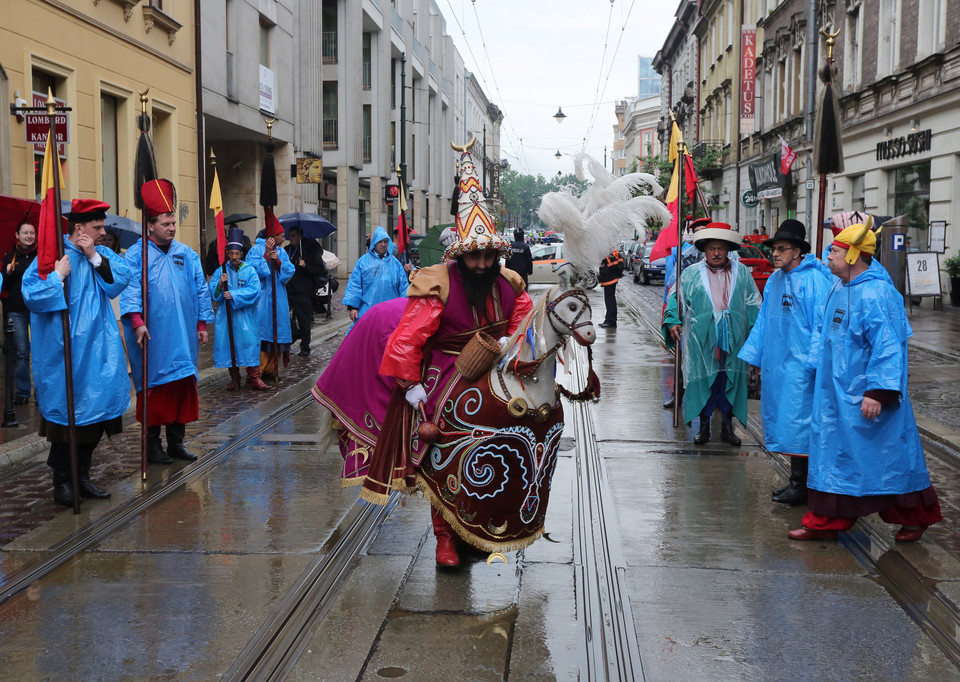 Przemarsz Lajkonika ulicami Krakowa