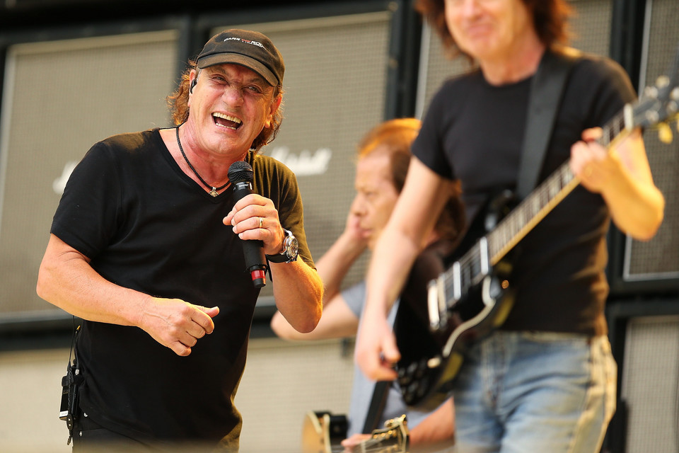 AC/DC: Brian Johnson (po lewej)