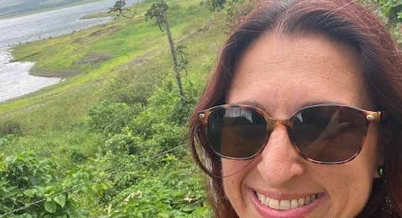 The Arenal Volcano, in the distance, was a short walk from the ranch where Dena Levitz lived free for one month during her voluntary work exchange.Courtesy of Dena Levitz