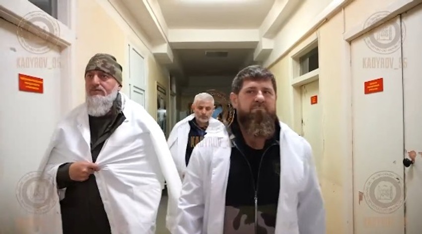 Ramzan Kadirov u poseti Ruslanu Geremijevu u bolnici