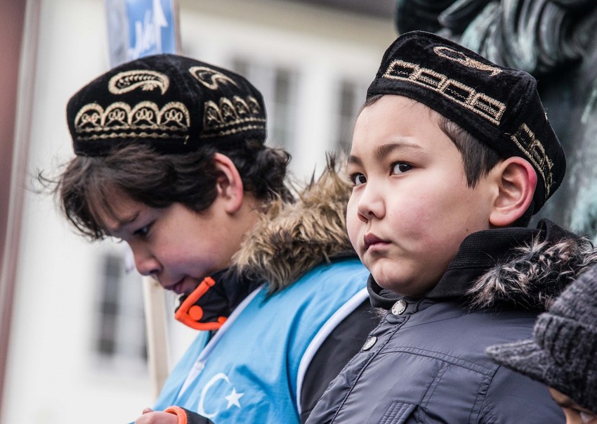 Ujgurska manjina na protestu u Minhenu 2019.