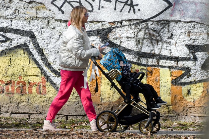 Izabela Janachowska z synem Christopherem