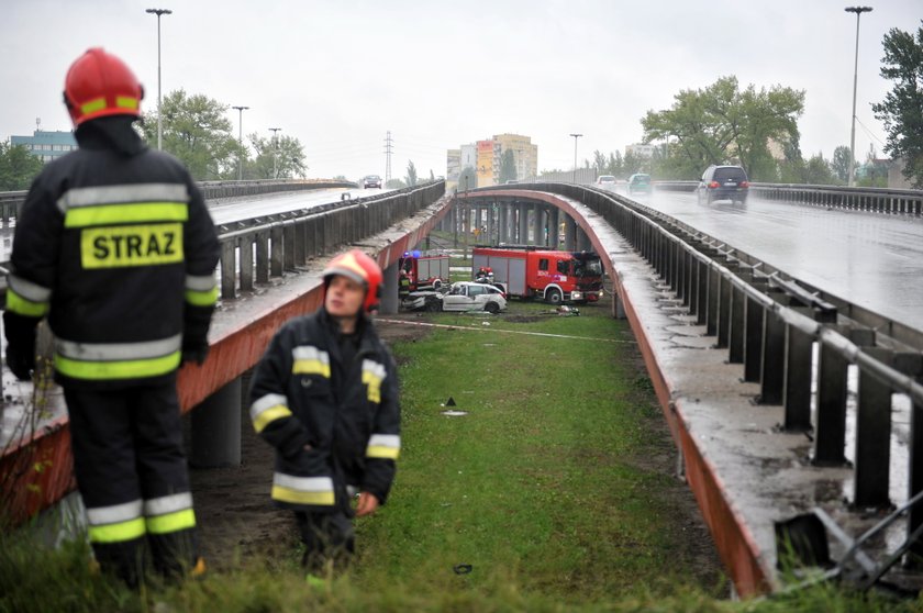 Strażacy na miejscu zdarzenia