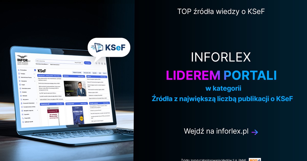 Grupa INFOR na czele rynku informacji o KSeF: INFORLEX i DGP wśród liderów