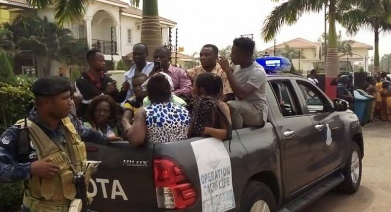 Over 90 Menzgold customers were arrested after protesting at NAM1's house