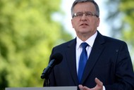 WARSZAWA PREZYDENT KOMOROWSKI WYBORY DO PE BRIEFING