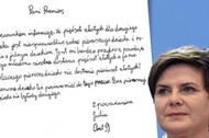 List do Beaty Szydło 