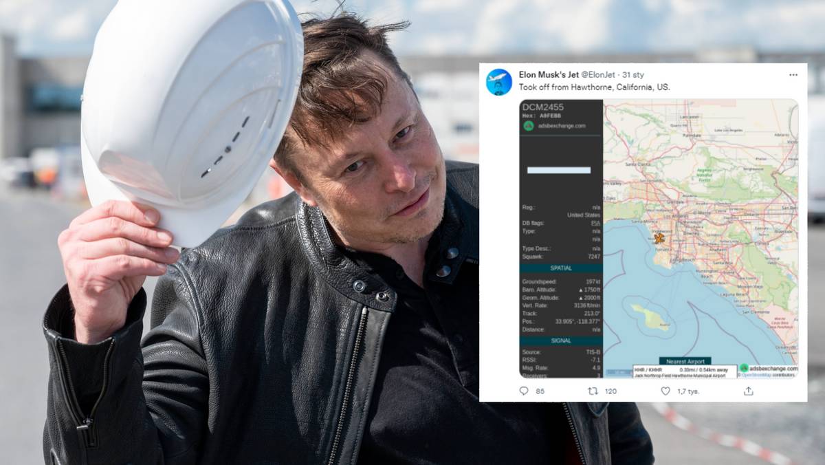 Elon Musk chciał zapłacić nastolatkowi 5 tys. dolarów za zamknięcie konta na Twitterze (fot. Christophe Gateau/PAP, twitter.com/ElonJet)