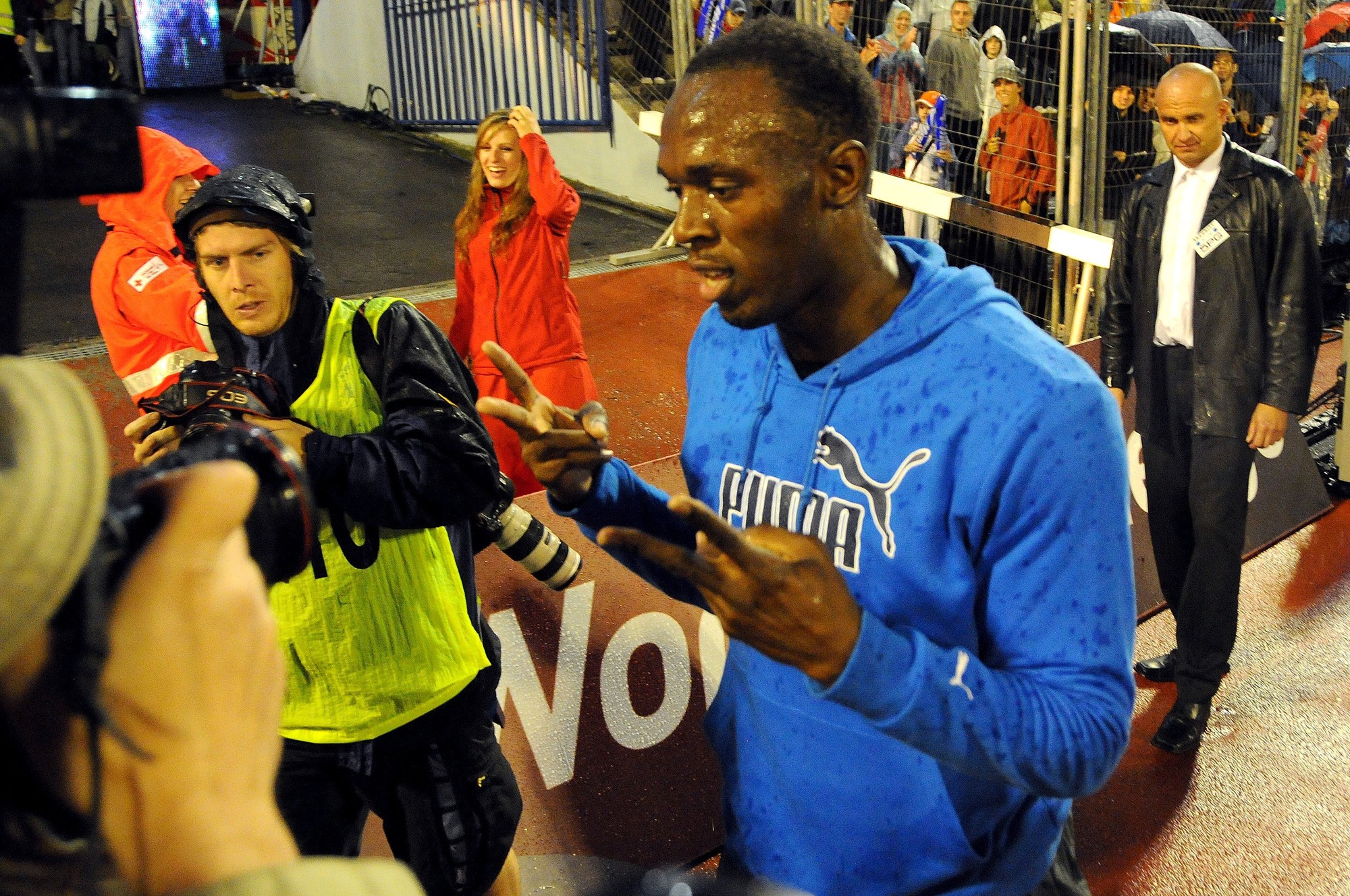 Slávny jamajský reprezentant Usain Bolt. 