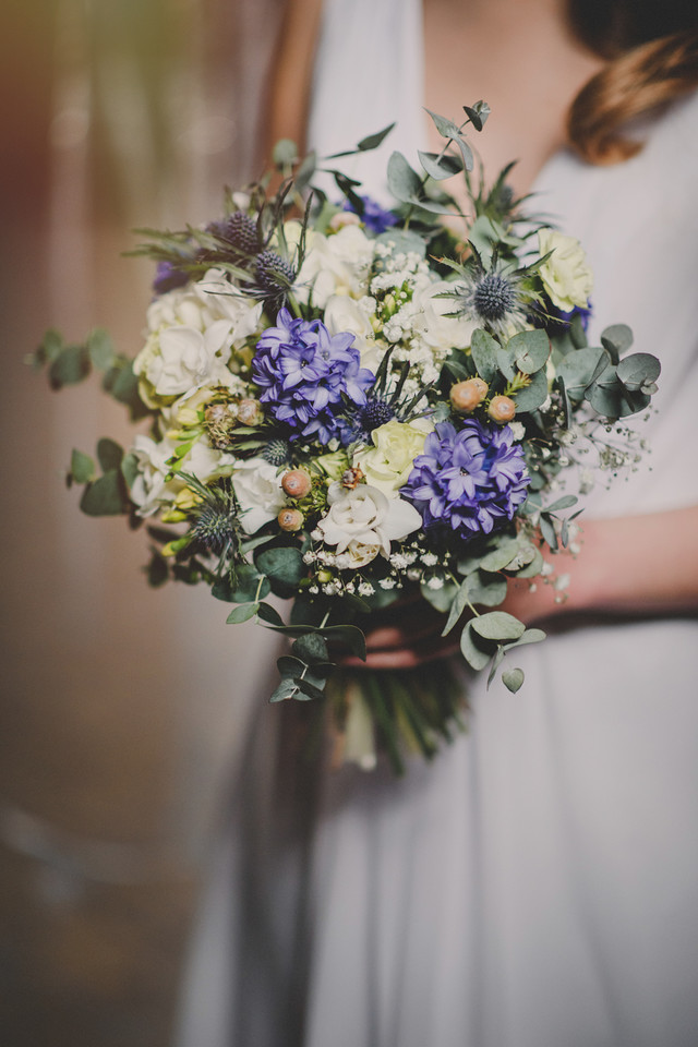 Niebieski kolorem przewodnim ślubu i wesela