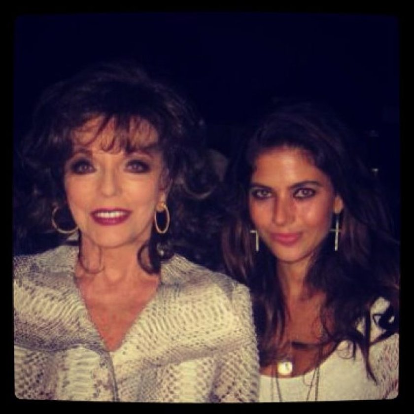 Weronika Rosati i Joan Collins