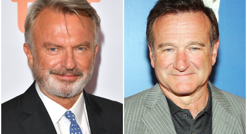 Sam Neill remembers the late Robin Williams in his newly released memoir.George Pimentel/Getty Images; Ethan Miller/Getty Images