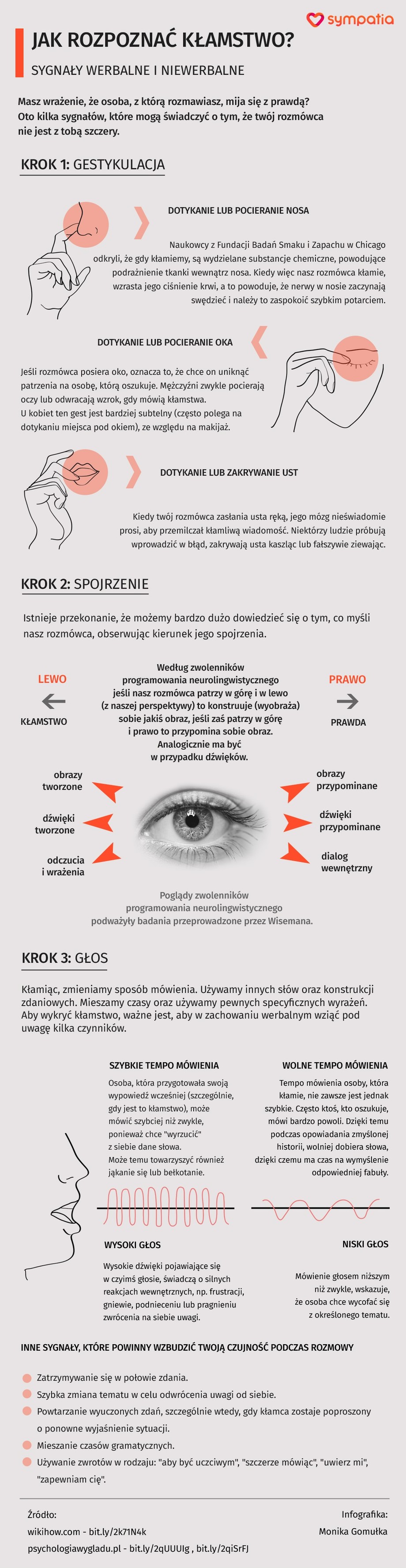 Jak rozpoznać kłamstwo? [INFOGRAFIKA]