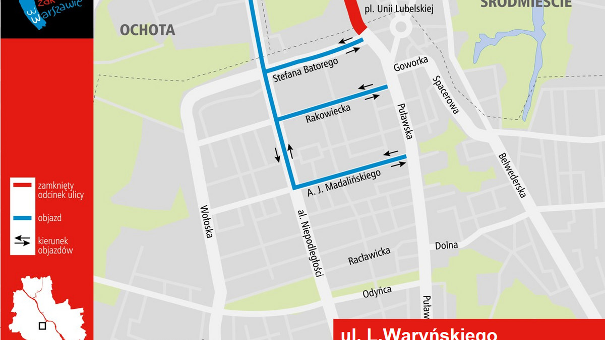 Uwaga kierowcy! W weekend drogowcy będą frezować dwie ulice w Warszawie. Nową nawierzchnię zyska fragment ul. Modlińskiej na Białołęce oraz ul. Waryńskiego w centrum miasta. Podpowiadamy, gdzie będą utrudnienia.