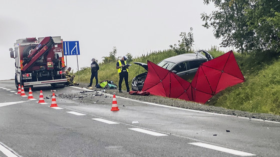 Tragiczny wypadek na Dolnym Śląsku. Na miejscu lądował śmigłowiec LPR [WIDEO]