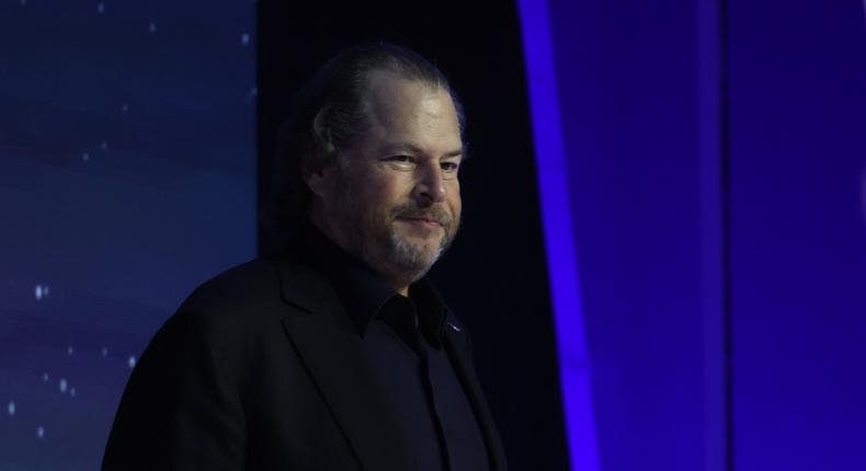 Marc Benioff shared his daily relaxation routine, which includes 8 hours of sleep and daily meditation.Justin Sullivan