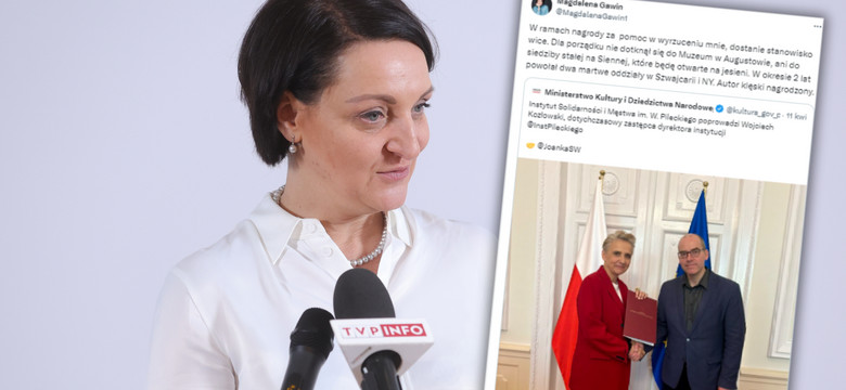 Odwołana dyrektor Instytutu Pileckiego nie kryje żalu w sieci. "Złożę pozew"