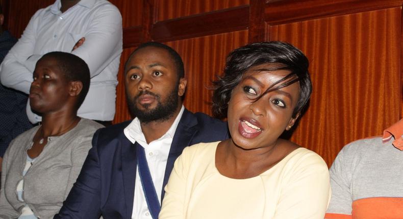Jacque Maribe and Jowie Irungu during a past court appearance