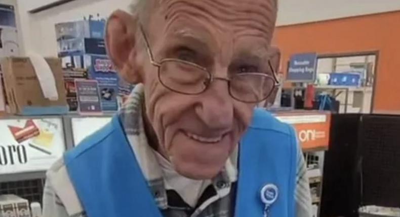 82-year-old Butch Marion worked his last shift at Walmart on Wednesday.GoFundMe