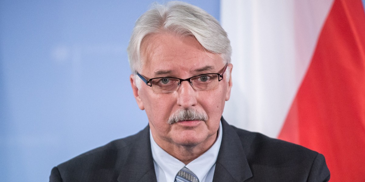 Szef MSZ Witold Waszczykowski