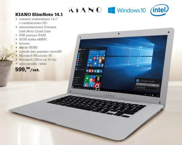 Kiano SlimNote14.1 - tani laptop w sieci Biedronka. Warto?