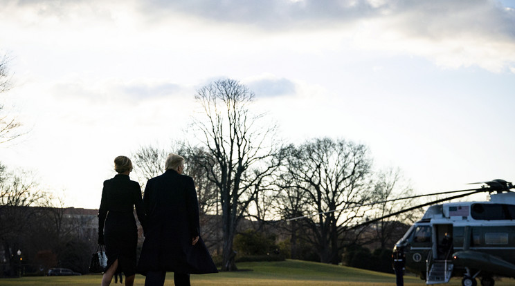 Trump elhagyja a Fehér Házat / Fotó: MTI EPA