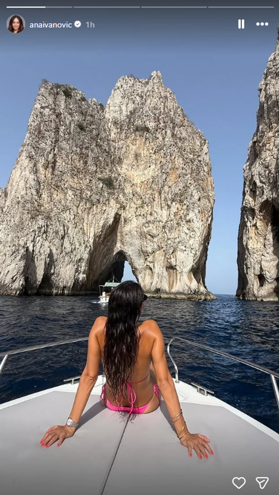 Ana Ivanović na jahti