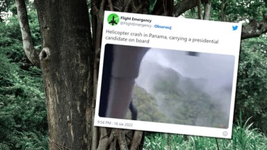 Katastrofa helikoptera w Panamie. Na pokładzie był kandydat na prezydenta [WIDEO]