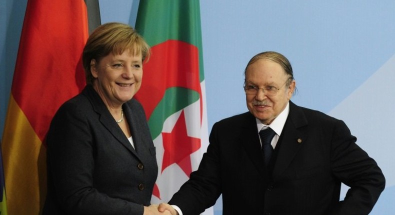 Angela Merkel with Abdelaziz Bouteflika in Berlin in 2010