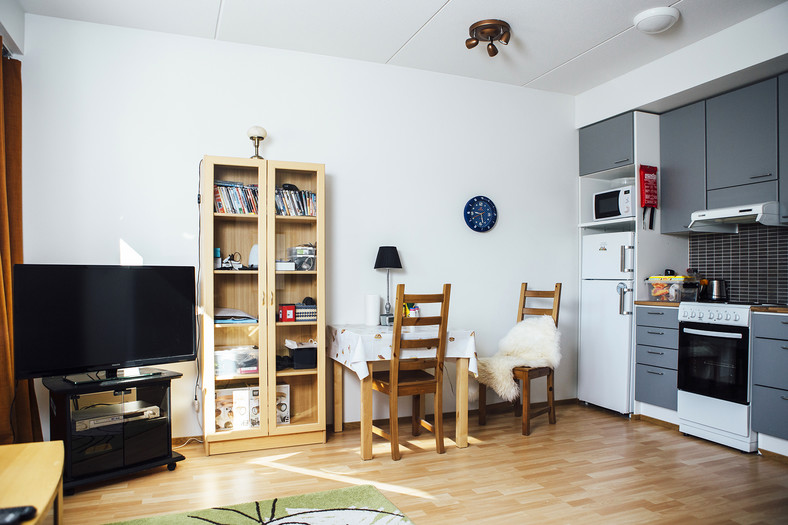 Jedno z mieszkań w ośrodku mieszkań wspieranych Väinölä. Zdj. Y-Foundation/ Vilja Pursiainen