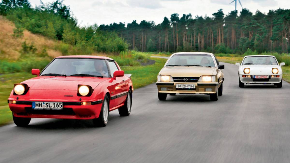 Porsche 924 kontra Opel Monza i Mazda RX-7 - Dość dziwne trio