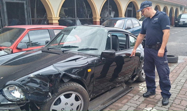 Ukradł Porsche z Niemiec. Spowodował nim kolizję po pijanemu