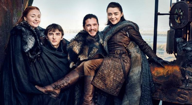 The Starks reunite on Entertainment Weekly cover 