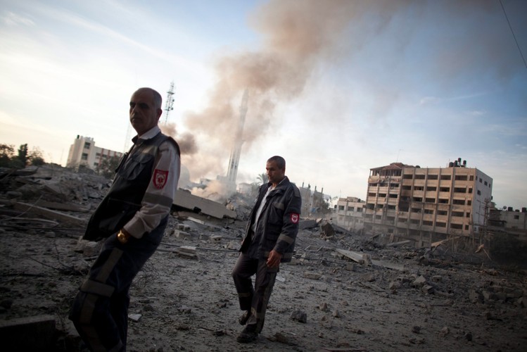 Zniszczenia w Strefie Gazy po izraelskim nalocie