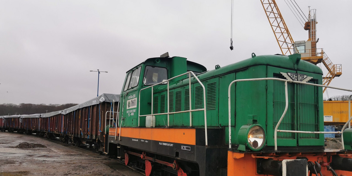Pociąg z Ukrainy dotarł do portu w Kołobrzegu 6 kwietnia nad ranem