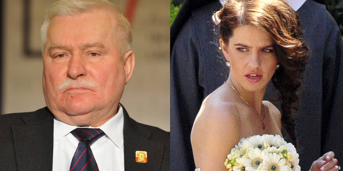 Lech Wałęsa i Emilia Jachymek